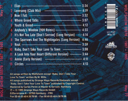 Wolfsheim 55578 (CD, Comp) Vinyl Schallplatten Shop buy24hours.de