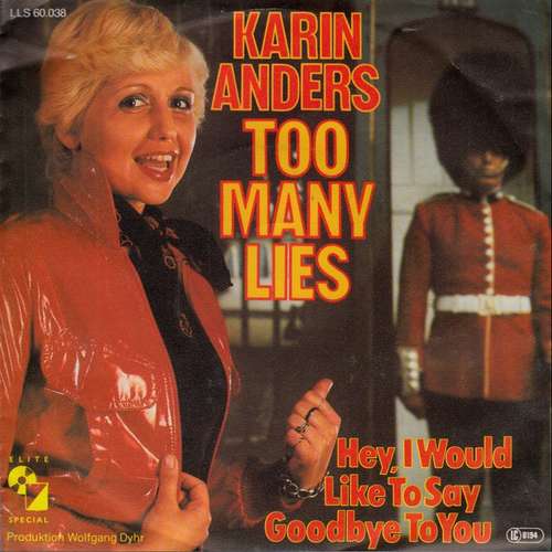 Cover Karin Anders - Too Many Lies (7, Single) Schallplatten Ankauf