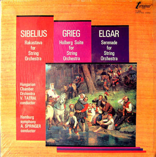Cover Sibelius*, Grieg*, Elgar* - Rakastava For String Orchestra / Holberg Suite For String Orchestra / Serenade For String Orchestra (LP, Dol) Schallplatten Ankauf