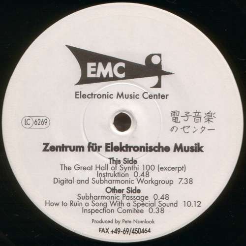 Cover Electronic Music Center - Zentrum Für Elektronische Musik (12, Ltd) Schallplatten Ankauf