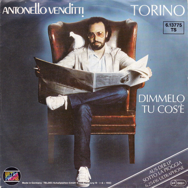 Cover Antonello Venditti - Torino (7, Single, Promo) Schallplatten Ankauf