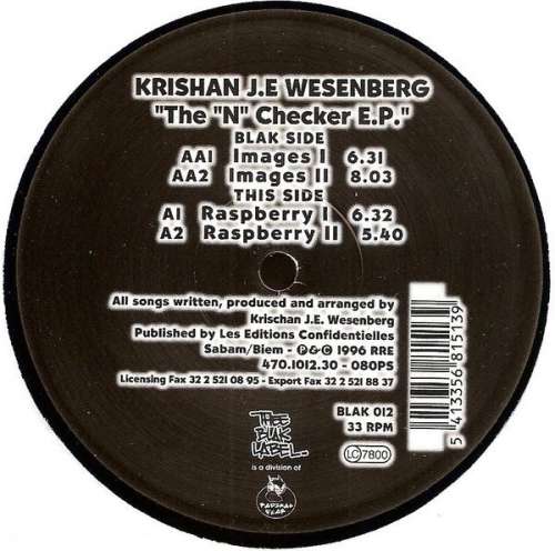 Cover Krishan J.E Wesenberg* - The N Checker E.P. (12, EP) Schallplatten Ankauf