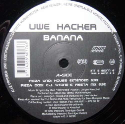 Cover Uwe Hacker - Banana (12) Schallplatten Ankauf