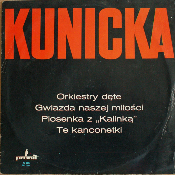 Cover Halina Kunicka - Kunicka (LP, Album, Blu) Schallplatten Ankauf