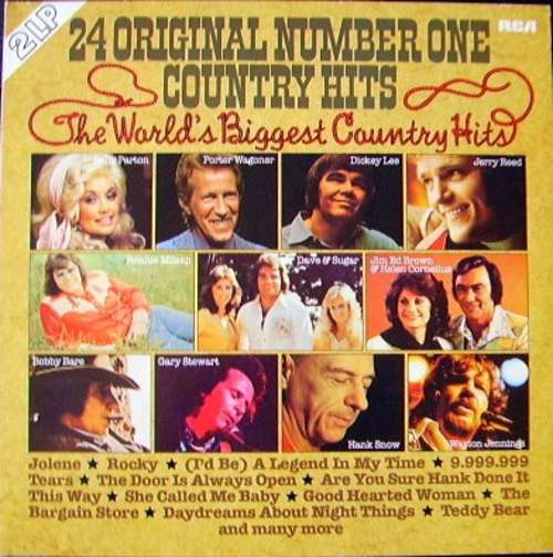 Cover Various - 24 Original Number One Country Hits (2xLP, Comp, Club) Schallplatten Ankauf