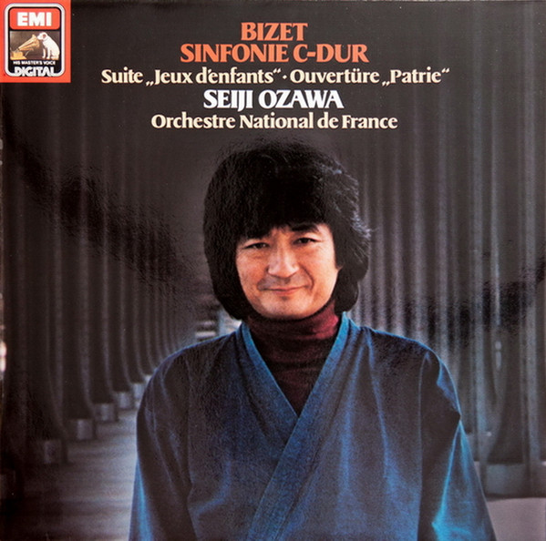 Cover Bizet*, Seiji Ozawa, Orchestre National De France - Sinfonie C-Dur / Suite Jeux D'enfants / Overtüre Patrie (LP) Schallplatten Ankauf