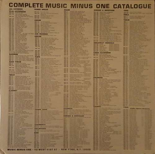 Cover John Wustman - Music Minus One Voice (Famous Bariton Arias) (LP) Schallplatten Ankauf