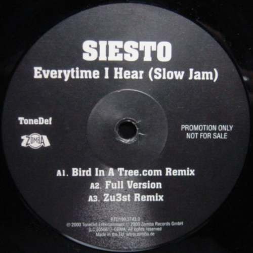 Cover Siesto - Everytime I Hear (Slow Jam) (12, Promo) Schallplatten Ankauf