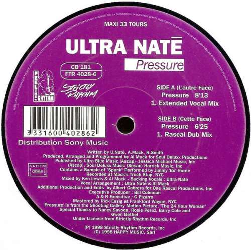 Cover Ultra Naté - Pressure (12, Maxi) Schallplatten Ankauf