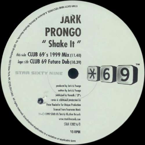 Cover Jark Prongo - Shake It (2x12) Schallplatten Ankauf