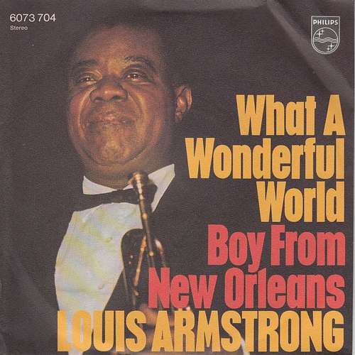 Cover Louis Armstrong - What A Wonderful World (7, Single) Schallplatten Ankauf