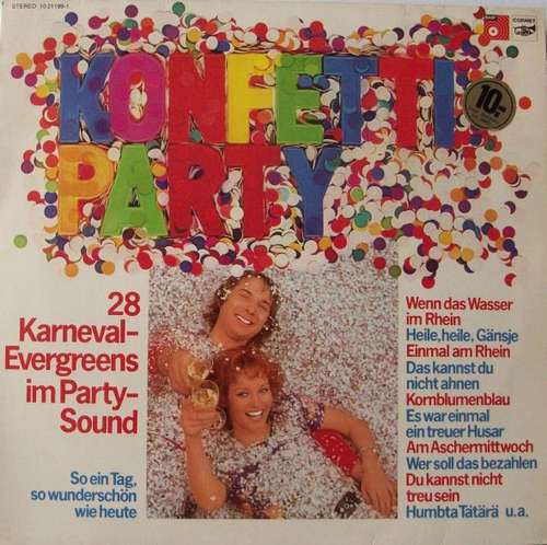 Cover Orchester Gerd Wellnitz - Konfetti-Party - 28 Karnevals-Evergreens Im Partysound (LP) Schallplatten Ankauf