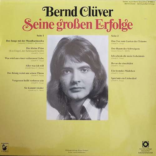 Cover Bernd Clüver - Seine Großen Erfolge (LP, Comp, Club) Schallplatten Ankauf