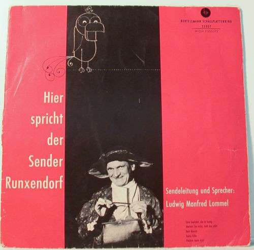 Cover Ludwig Manfred Lommel - Hier Spricht Der Sender Runxendorf (10, Mono, Red) Schallplatten Ankauf
