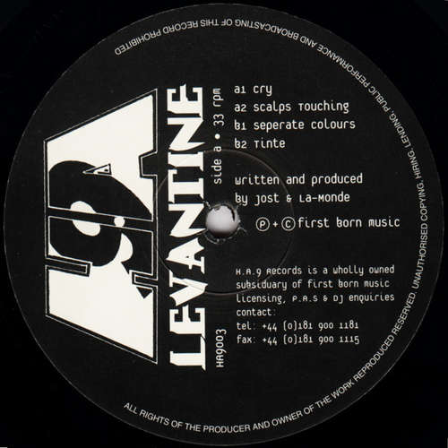 Cover Levantine - Cry (12) Schallplatten Ankauf
