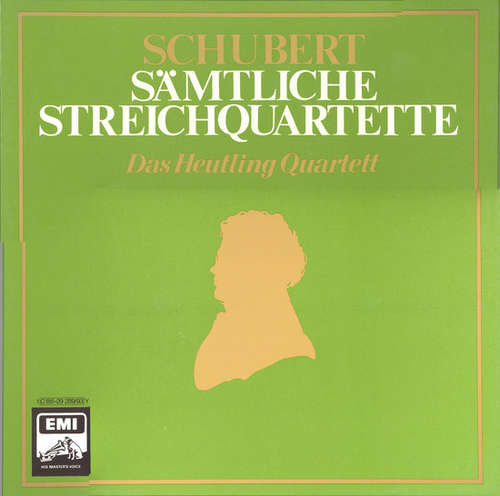 Cover Schubert*, Das Heutling Quartett* - Sämtliche Streichquartette (5xLP + Box, RE) Schallplatten Ankauf