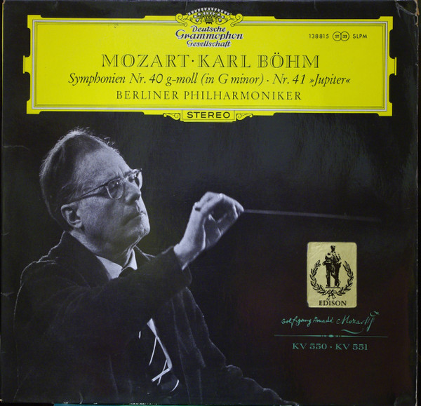Bild Mozart* • Karl Böhm, Berliner Philharmoniker - Symphonien Nr. 40 G-Moll (In G Minor) Nr. 41 Jupiter (LP) Schallplatten Ankauf