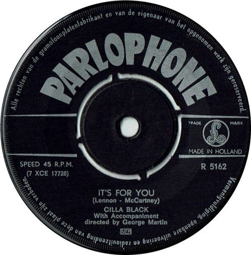 Bild Cilla Black - It's For You (7, Single) Schallplatten Ankauf