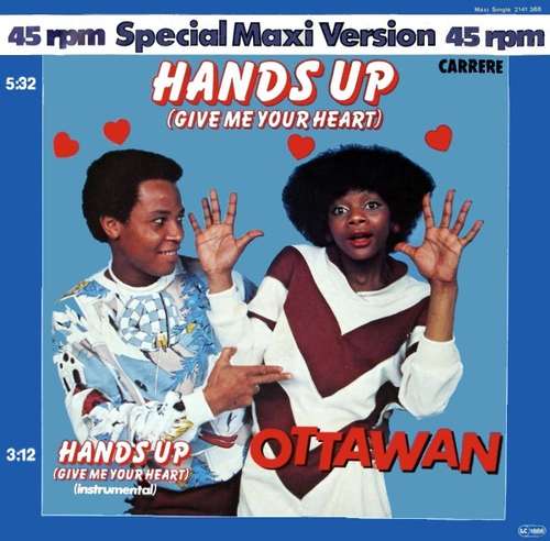 Cover Ottawan - Hands Up (Give Me Your Heart) (Special Maxi Version) (12, Maxi) Schallplatten Ankauf