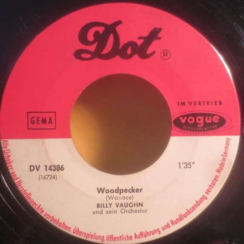 Cover Billy Vaughn Und Sein Orchester* - Woodpecker / Mexican Pearls (7, Single) Schallplatten Ankauf