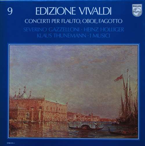 Cover Severino Gazzelloni, Heinz Holliger, Klaus Thunemann, I Musici - Concerti Per Flautist, Oboe, Fagotto (5xLP + Box, Comp) Schallplatten Ankauf