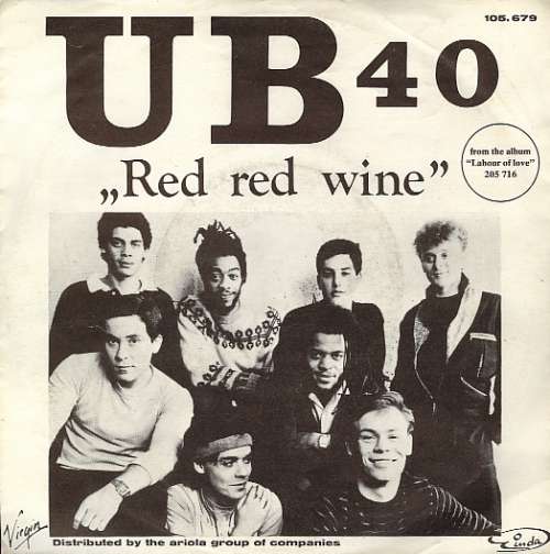 Cover UB 40* - Red Red Wine (7, Single) Schallplatten Ankauf