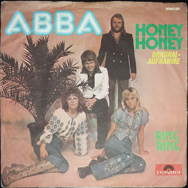 Cover ABBA - Honey Honey / Ring Ring (7, Single, Pap) Schallplatten Ankauf