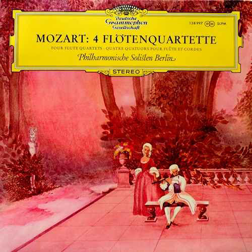 Cover Mozart*, Philharmonische Solisten Berlin - 4 Flötenquartette (LP) Schallplatten Ankauf