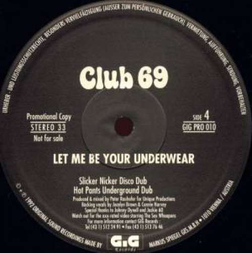 Cover Club 69 - Let Me Be Your Underwear (2x12) Schallplatten Ankauf