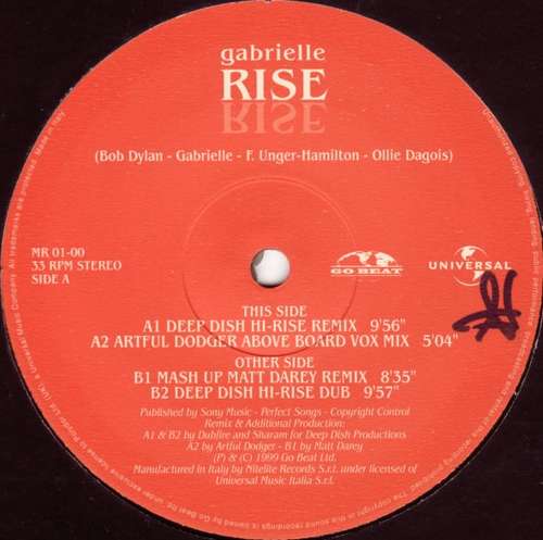 Cover Gabrielle - Rise (12) Schallplatten Ankauf