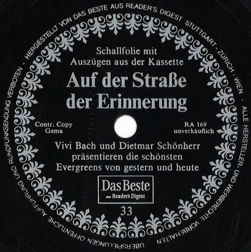 Cover Various - Auf der Strasse Der Erinnerung (Flexi, 6½, S/Sided, Promo, Smplr) Schallplatten Ankauf