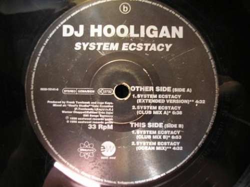 Cover DJ Hooligan - System Ecstasy (12) Schallplatten Ankauf