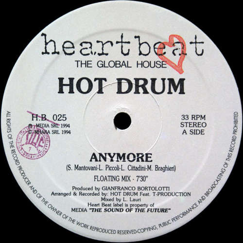 Cover Hot Drum - Anymore (12) Schallplatten Ankauf