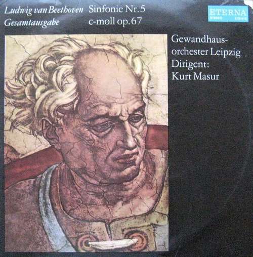 Cover Ludwig van Beethoven, Gewandhausorchester Leipzig , Dirigent: Kurt Masur - Sinfonie Nr. 5 C-moll Op. 67 (LP, RP) Schallplatten Ankauf