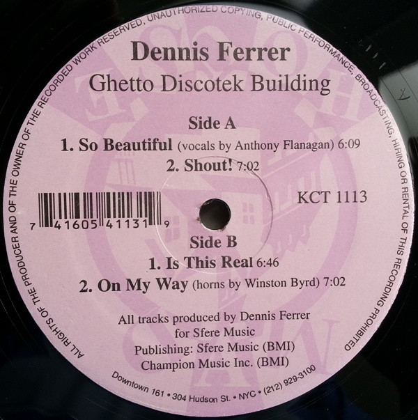 Cover Dennis Ferrer - Ghetto Discotek Building (12) Schallplatten Ankauf