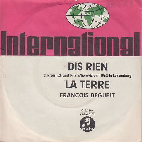 Cover François Deguelt - Dis Rien (7, Single) Schallplatten Ankauf