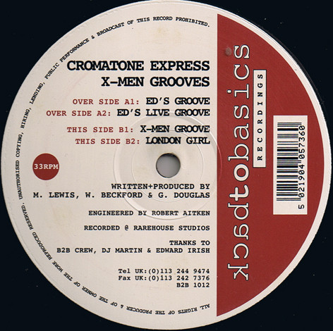Cover Cromatone Express - X-Men Grooves (12) Schallplatten Ankauf