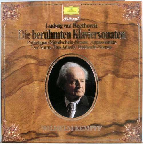 Cover Ludwig van Beethoven - Wilhelm Kempff - Die Berühmten Klaviersonaten (2xLP + Box, Comp, RE) Schallplatten Ankauf