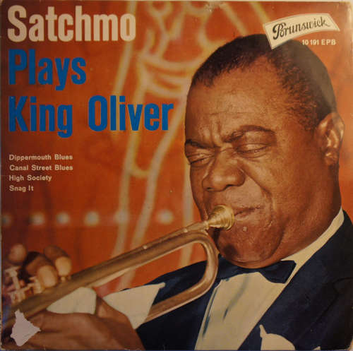 Cover Louis Armstrong And His All Stars* - Satchmo Plays King Oliver (7, Mono) Schallplatten Ankauf