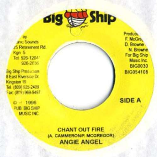 Cover Angie Angel - Chant Out Fire (7, Single) Schallplatten Ankauf
