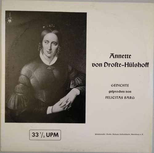 Cover Annette Von Droste-Hülshoff - Gedichte (10) Schallplatten Ankauf