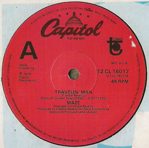 Cover Maze Featuring Frankie Beverly - Travelin' Man (12) Schallplatten Ankauf