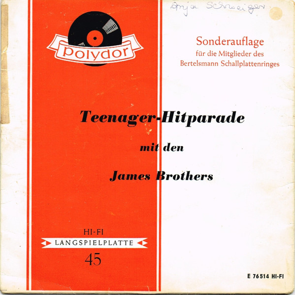 Bild James Brothers* - Teenager-Hitparade (7, EP, Mono, Club) Schallplatten Ankauf