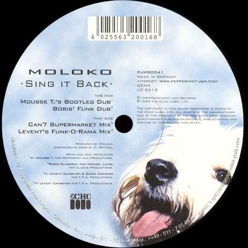 Cover Sing It Back Schallplatten Ankauf