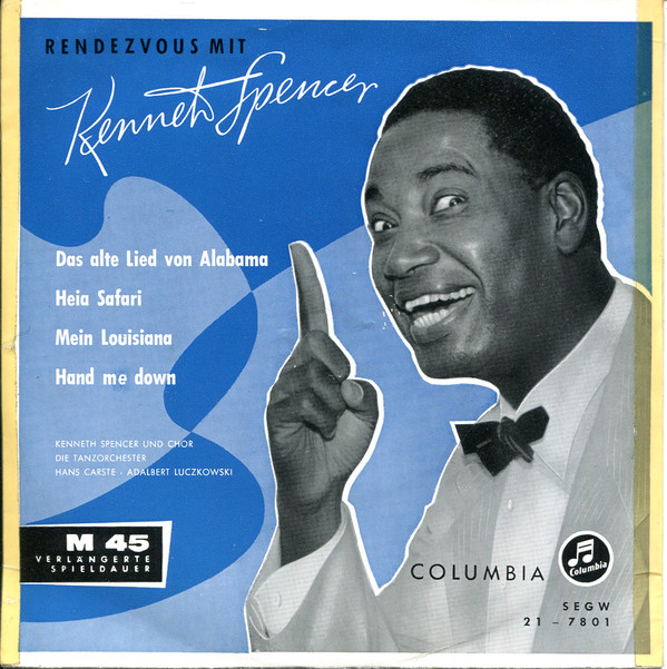 Cover Kenneth Spencer - Rendezvous Mit Kenneth Spencer (7, EP) Schallplatten Ankauf
