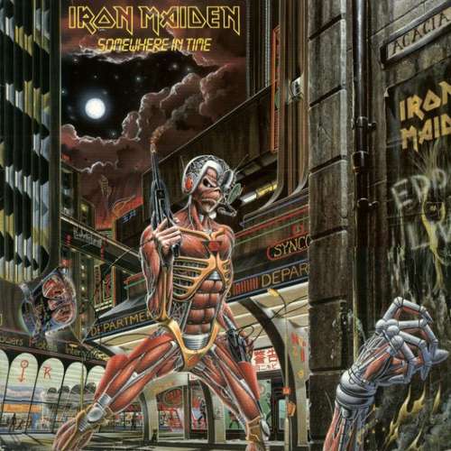 Cover Iron Maiden - Somewhere In Time (LP, Album) Schallplatten Ankauf