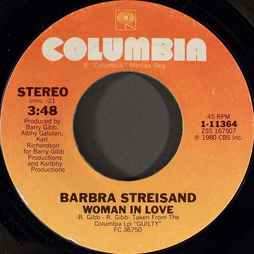 Cover Barbra Streisand - Woman In Love (7, Single, Styrene, Pit) Schallplatten Ankauf