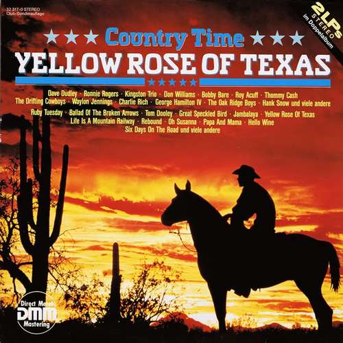 Cover Various - Country Time - Yellow Rose Of Texas (2xLP, Comp, Club, Gat) Schallplatten Ankauf