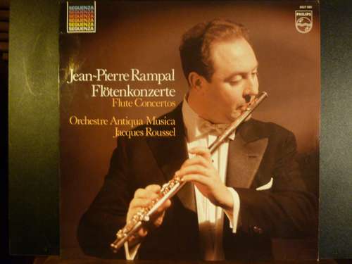 Cover Jean-Pierre Rampal, Orchestre Antiqua Musica, Jacques Roussel - Flötenkonzerte (LP) Schallplatten Ankauf