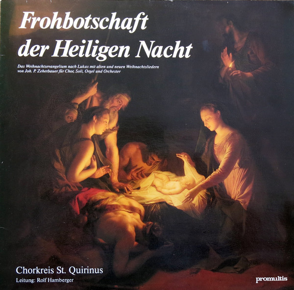 Cover Chorkreis St. Quirinus, Rolf Hamberger - Frohbotschaft Der Heiligen Nacht (LP) Schallplatten Ankauf